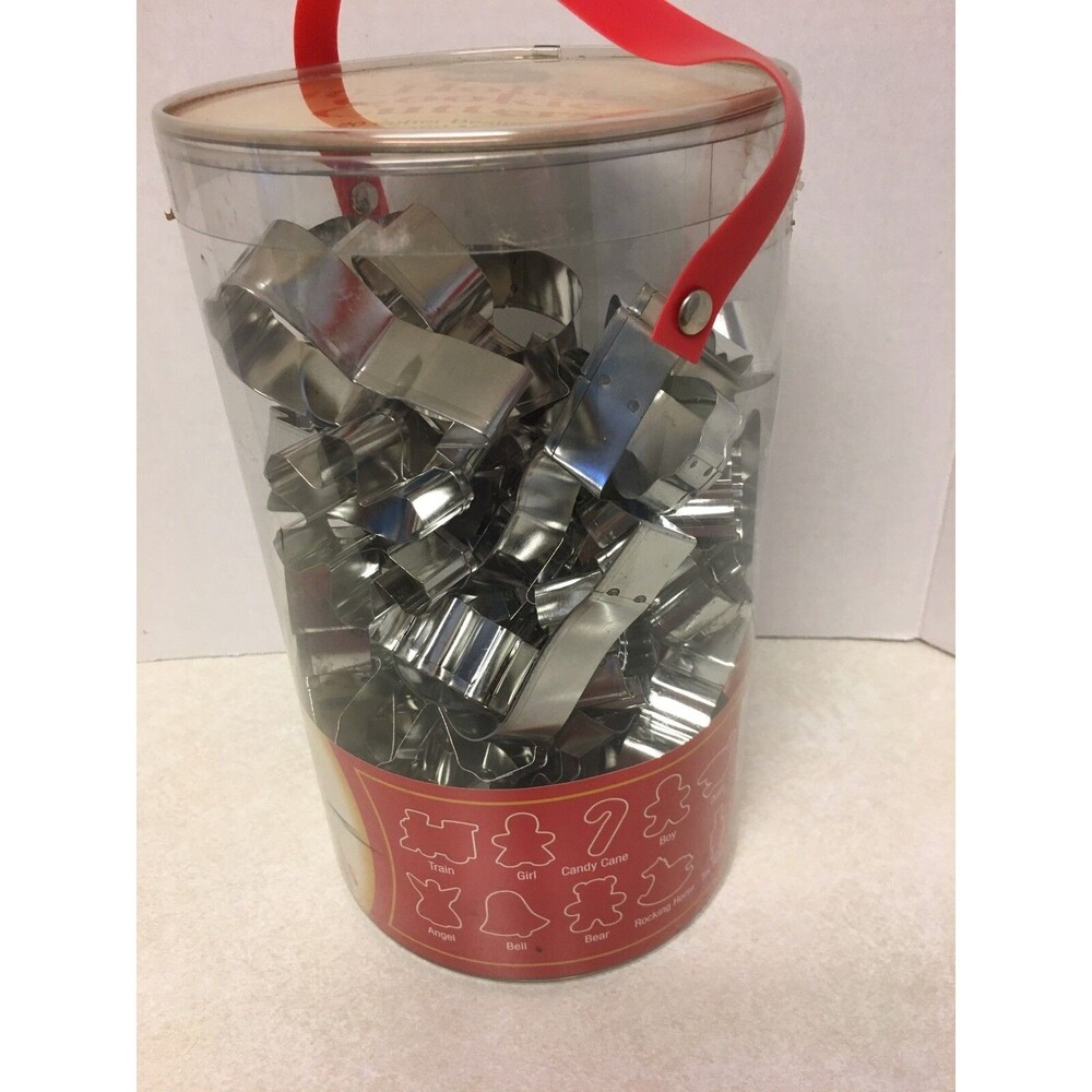 Wilton 40 Pc. Holiday Christmas Santa Angel  Candy Cane Cookie Cutters NIB